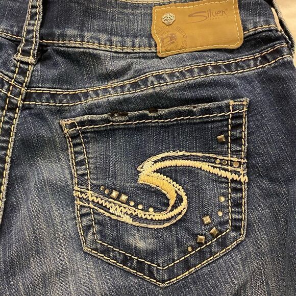 Silver Sudi Mid Slim Boot Jeans - Picture 7 of 9